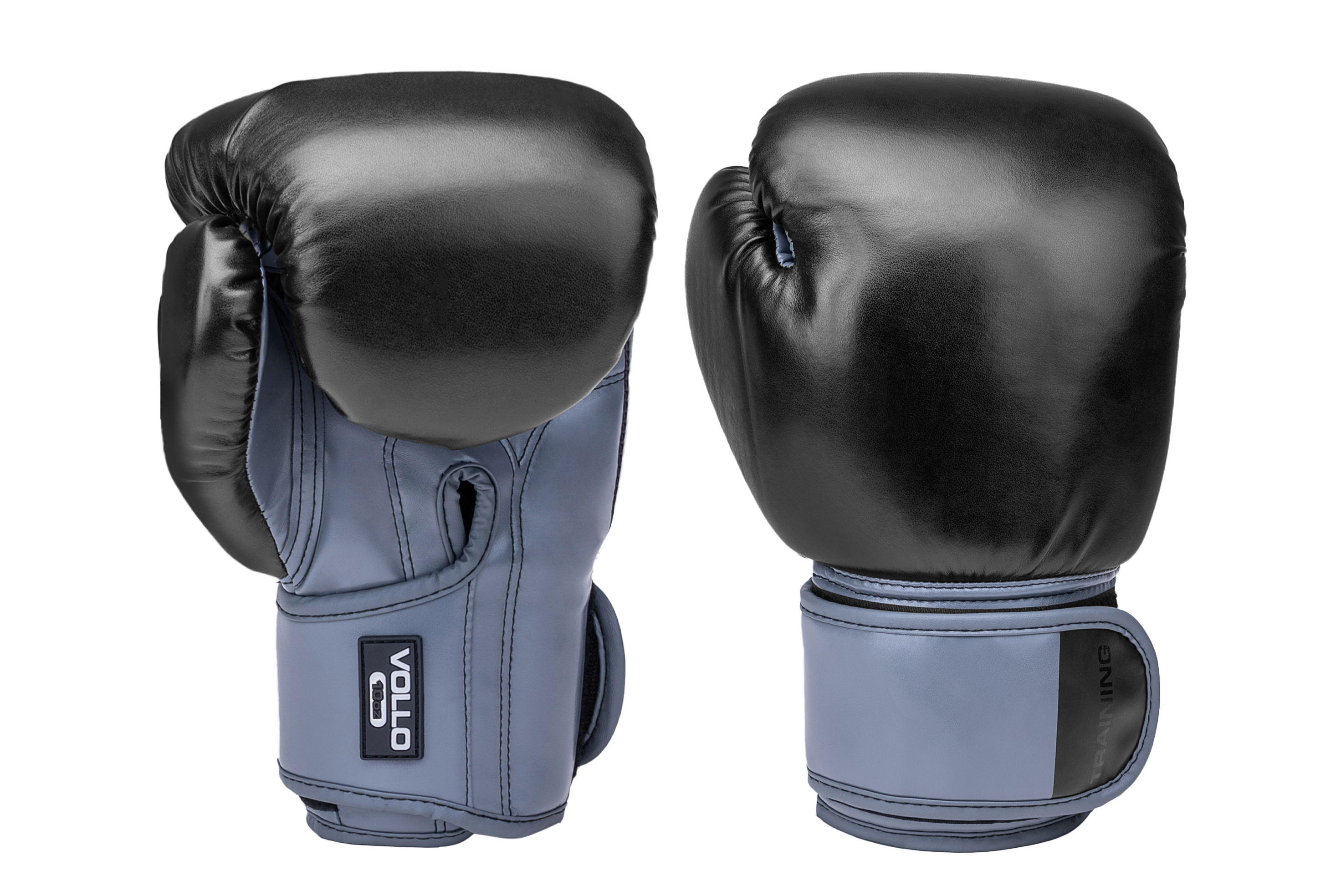VFG803 10 Luva de Boxe Training 10 OZ Preta e Cinza Vollo Produto 01