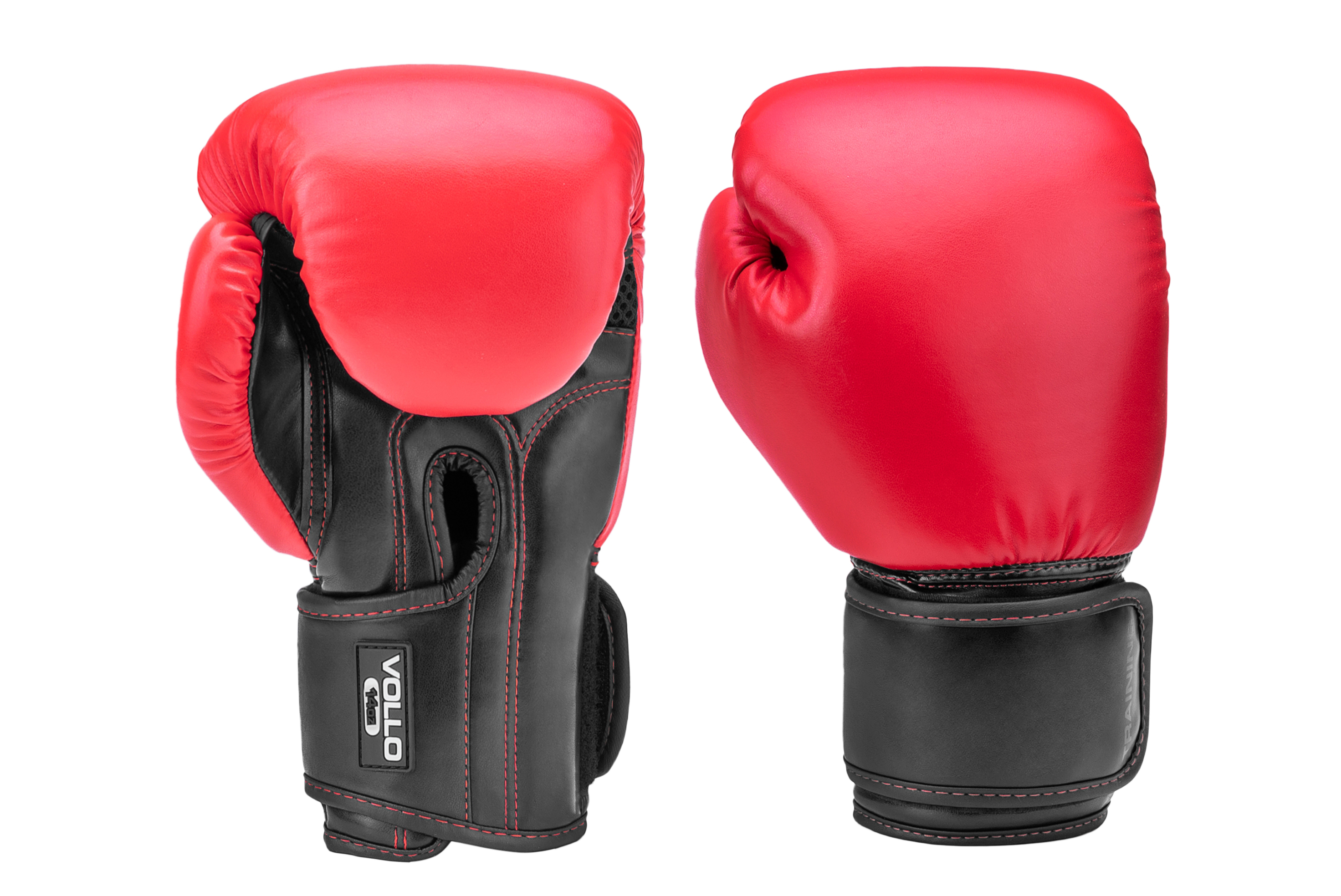 VFG804 14 Luva de Boxe Training 14 OZ Vermelha e Preta Vollo Produto 01